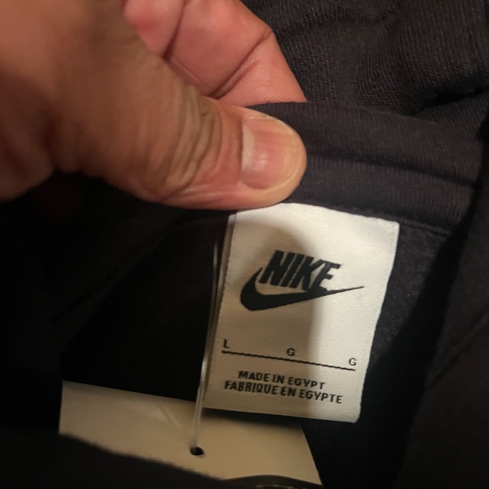 New Nike Athletics Swoosh High Hoodie Black Sz. Large - Picture 6 of 9